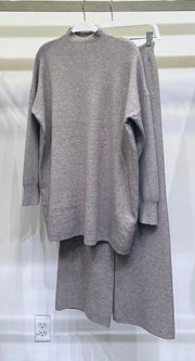 Knit Mock Neck Sweater and Pants Set